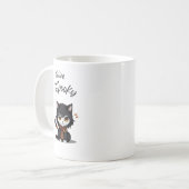 Feline Spooky Halloween Tasse für Katzenliebhaber (Vorderseite Links)