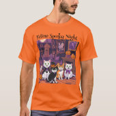 Feline Spooky Night T-Shirt (Vorderseite)