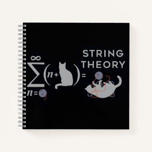 Feline String Theory: Ein mathematisches Dreieck Notizblock