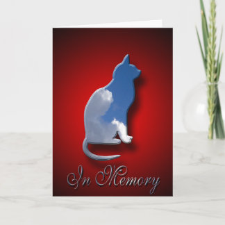 Feline Sympathy Card | Zur Erinnerung an die Katze Karte