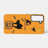 Feline the Fright Halloween Cat Orange Galaxy Case Samsung Galaxy Hülle (Rückseite (Horizontal))