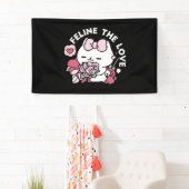 Feline the Liebe - Niedliches Katzen-Design von Va Banner (Insitu)