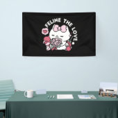 Feline the Liebe - Niedliches Katzen-Design von Va Banner (Messeveranstaltung)