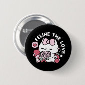 Feline the Liebe - Niedliches Katzen-Design von Va Button (Vorne & Hinten)