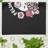 Feline the Liebe - Niedliches Katzen-Design von Va Geschirrtuch (Gefaltet)