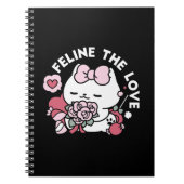 Feline the Liebe - Niedliches Katzen-Design von Va Notizblock (Vorderseite)