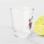 Feline the Liebe - Niedliches Katzen-Design von Va Schnapsglas (Links)