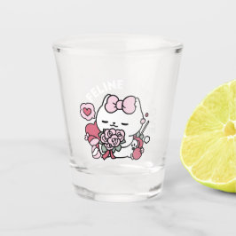 Feline the Liebe - Niedliches Katzen-Design von Va Schnapsglas