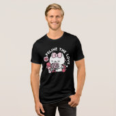 Feline the Liebe - Niedliches Katzen-Design von Va Tri-Blend Shirt (Vorderseite voll)