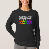 Feline The Purride Lgbt Gay Pride Cat Wearing Sung T-Shirt (Vorderseite)