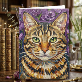 Feline und Floral | Alles Gute zum Geburtstag Karte