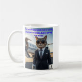 Feline Wisdom & Wealth - Katpitalistische Tasse (Links)