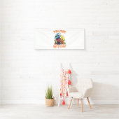 Feline Witchy Funny Spooky Halloween Cat Kitten Banner (Insitu)