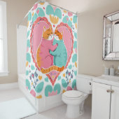 Feline Zuneigung Duschvorhang (Beispiel)