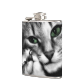 Feline Zuneigung Flachmann (Links)
