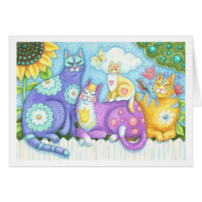 FELINENFREUNDE, KATZKARTENRÖTUNG (Vorderseite (Horizontal))