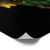 Feliner Mann aus Blätter Poster (Ecke)