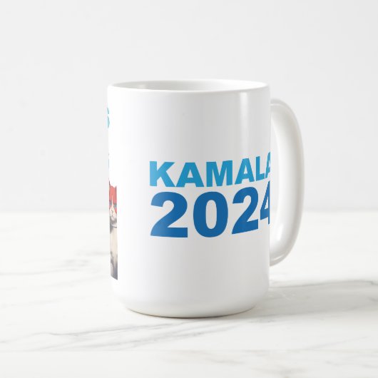 Felines against Felons - KAMALA 2024 Tasse (VorderseiteRechts)
