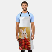 Feline's Feast Premium Katzenfutter Grafik T-Shirt Schürze (Getragen)