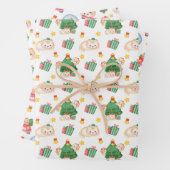 Felines Festivals Cat Themenweihnachtsfest Geschenkpapier Set (Beispiel)