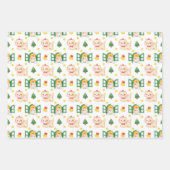 Felines Festivals Cat Themenweihnachtsfest Geschenkpapier Set (Vorderseite 3)