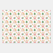 Felines Festivals Cat Themenweihnachtsfest Geschenkpapier Set (Vorderseite 2)