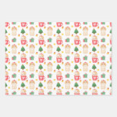 Felines Festivals Cat Themenweihnachtsfest Geschenkpapier Set (Vorderseite)