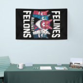 Felines gegen Felsen Banner (Messeveranstaltung)