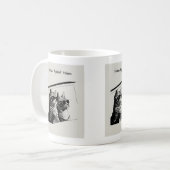 Felines gegen Felsen Kaffeetasse (Vorderseite Links)