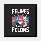 Felines gegen Felsen Magnet (Vorne)
