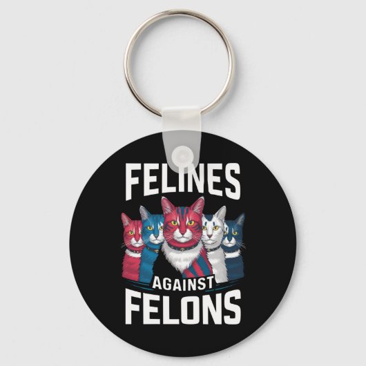 Felines gegen Felsen Schlüsselanhänger (Vorderseite)