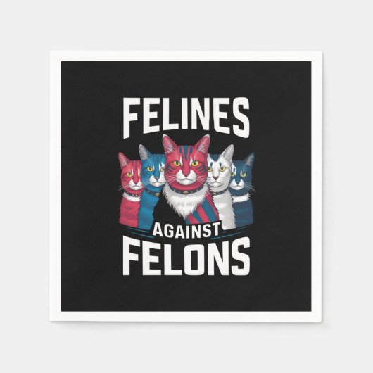 Felines gegen Felsen Serviette (Vorderseite)