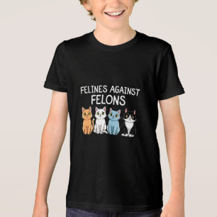 Felines gegen Felsen Trump Harris Election Cat Tri-Blend Shirt
