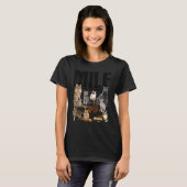 Felines Katze Milf Mann Ich liebe Felines T-Shirt (Vorne ganz)