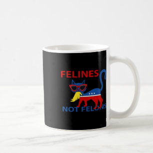Felines keine Straftäter Lustige Kamala Cat Lady m Kaffeetasse