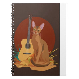 Felines Notizbuch des Herbstes Notizblock