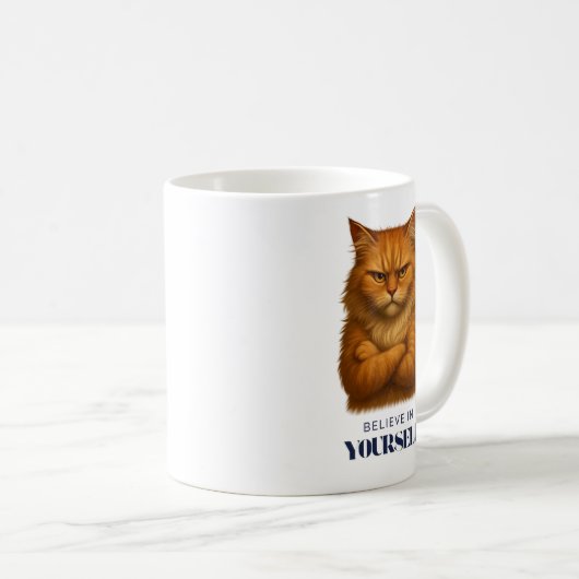 Felines Vertrauen Kaffeetasse (VorderseiteRechts)