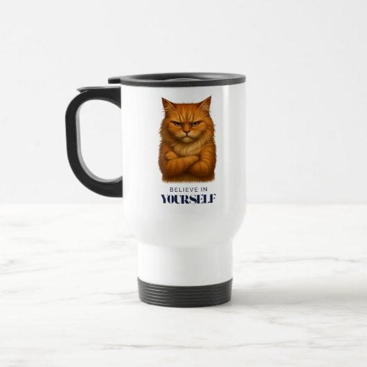 Felines Vertrauen Reisebecher (Links)