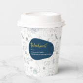 Felinetrovert für Katzenliebhaber auf Pappbecher (Vorderseite)