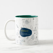 Felinetrovert für Katzenliebhaber, weiß Zweifarbige Tasse (Links)