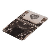 Felini Cat Typing Valentine's Heart - Magnet (Linke Seite)