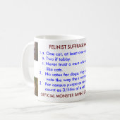 FELINIST STIMMRECHT-MANIFEST KAFFEETASSE (Vorderseite Links)