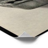 Felinmaske eines Mannes aus Oaxaca, präkolumbianis Poster (Ecke)