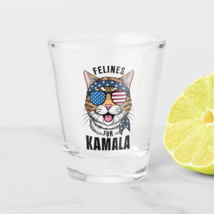 Felins von Kamala Election Cat Lady Gift Schnapsglas