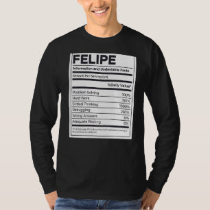 Felipe Nutrition Information Problem lösen Harte T-Shirt