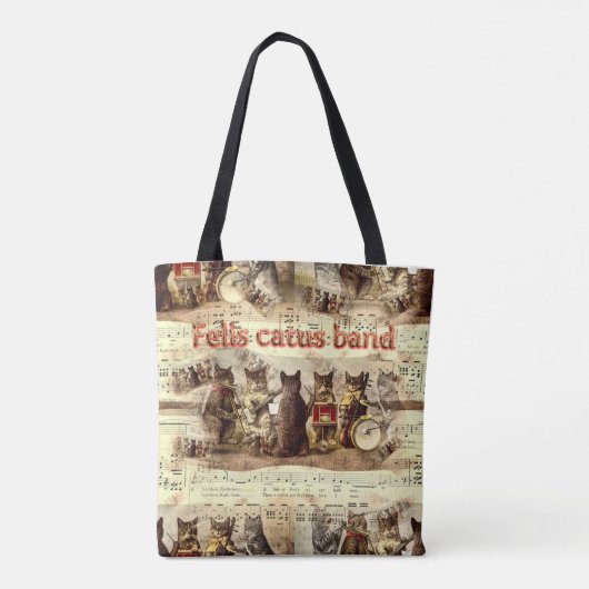 Felis catus-Band Tasche (Rückseite)