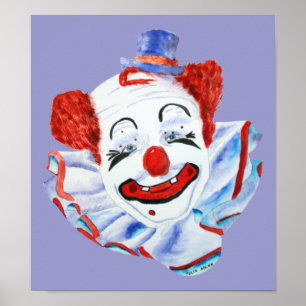 Felix Adler Clown Print Poster