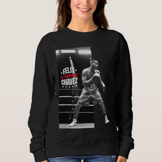 Felix Chavez pose faced right black and white Sweatshirt (Vorderseite)
