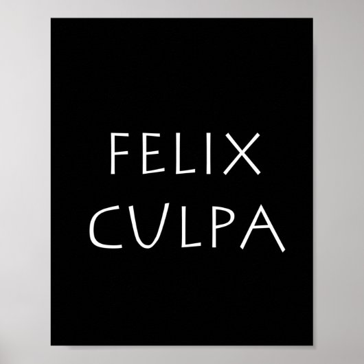 Felix culpa poster (Vorne)