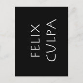 Felix culpa postkarte (Vorderseite)